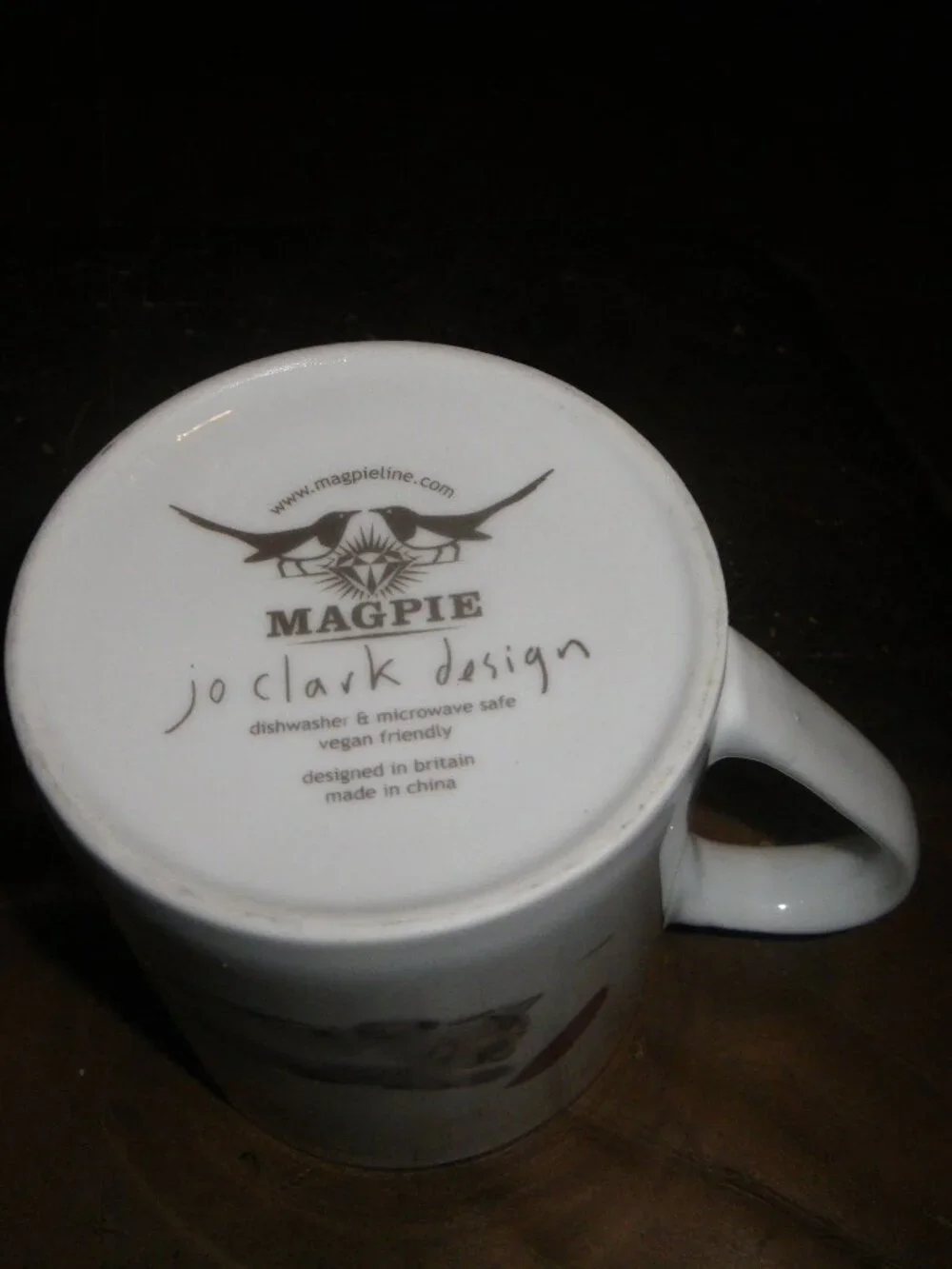 Cat Mug Magpie Jo Clark Design French Beret Coffee Vegan Friendly Tiger Tabby